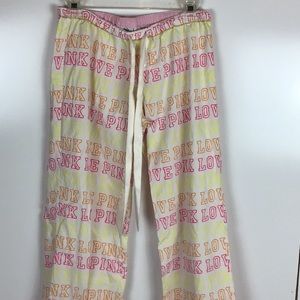 Pink, Victoria’s Secret pajama bottoms, XS